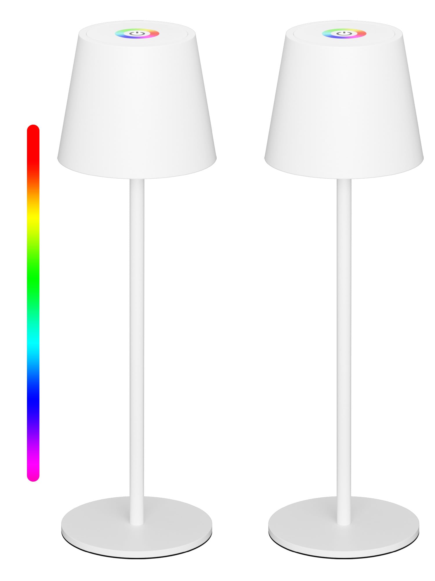 Aipsun - 2 Lampade da Tavolo LED a Batteria Dimmerabili