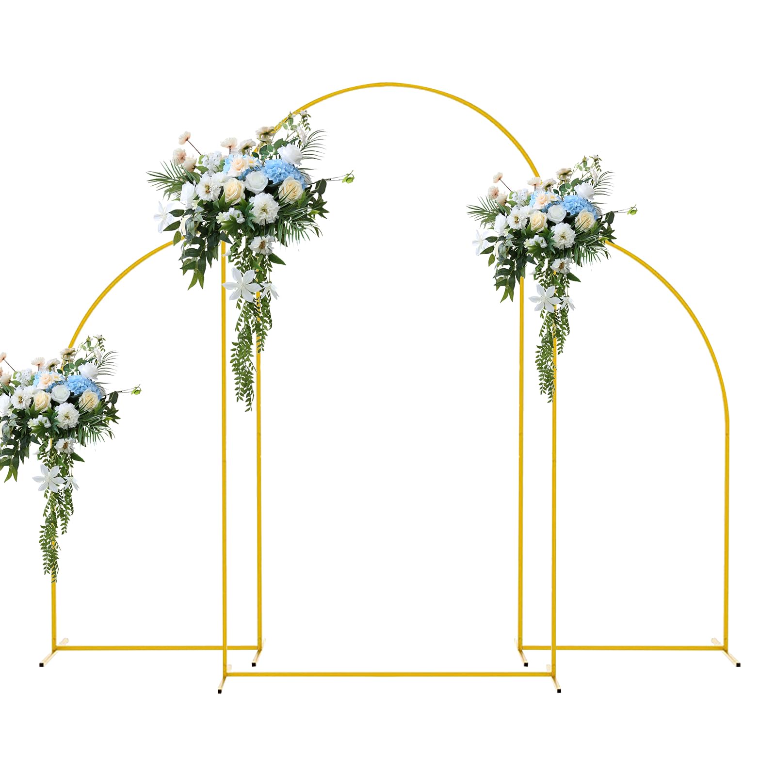 Set 3 Supporti Sfondo ad Arco in Metallo per Matrimonio