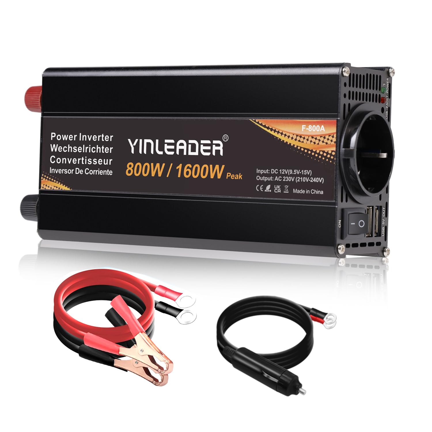 Yinleader Inverter 12V 230V 800W/1600W