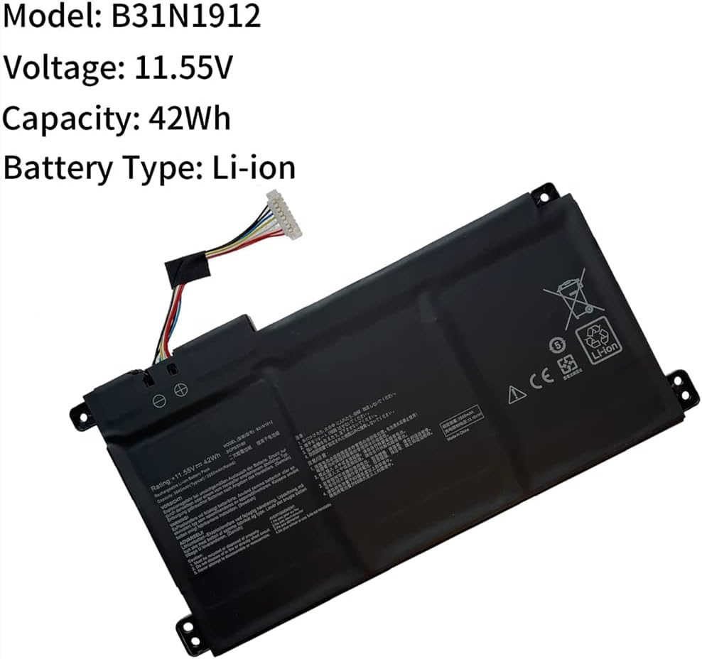 Askc B31N1912 Batteria Laptop per Asus VivoBook 14/15 - immagine 2