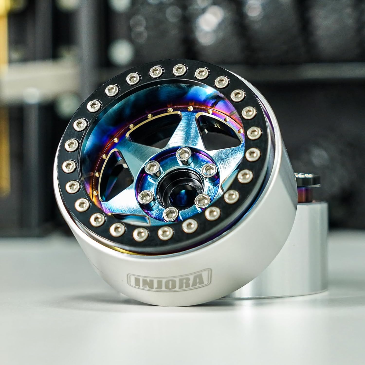 INJORA 1.9" Beadlock Cerchio Ruota Super Pesante - immagine 6