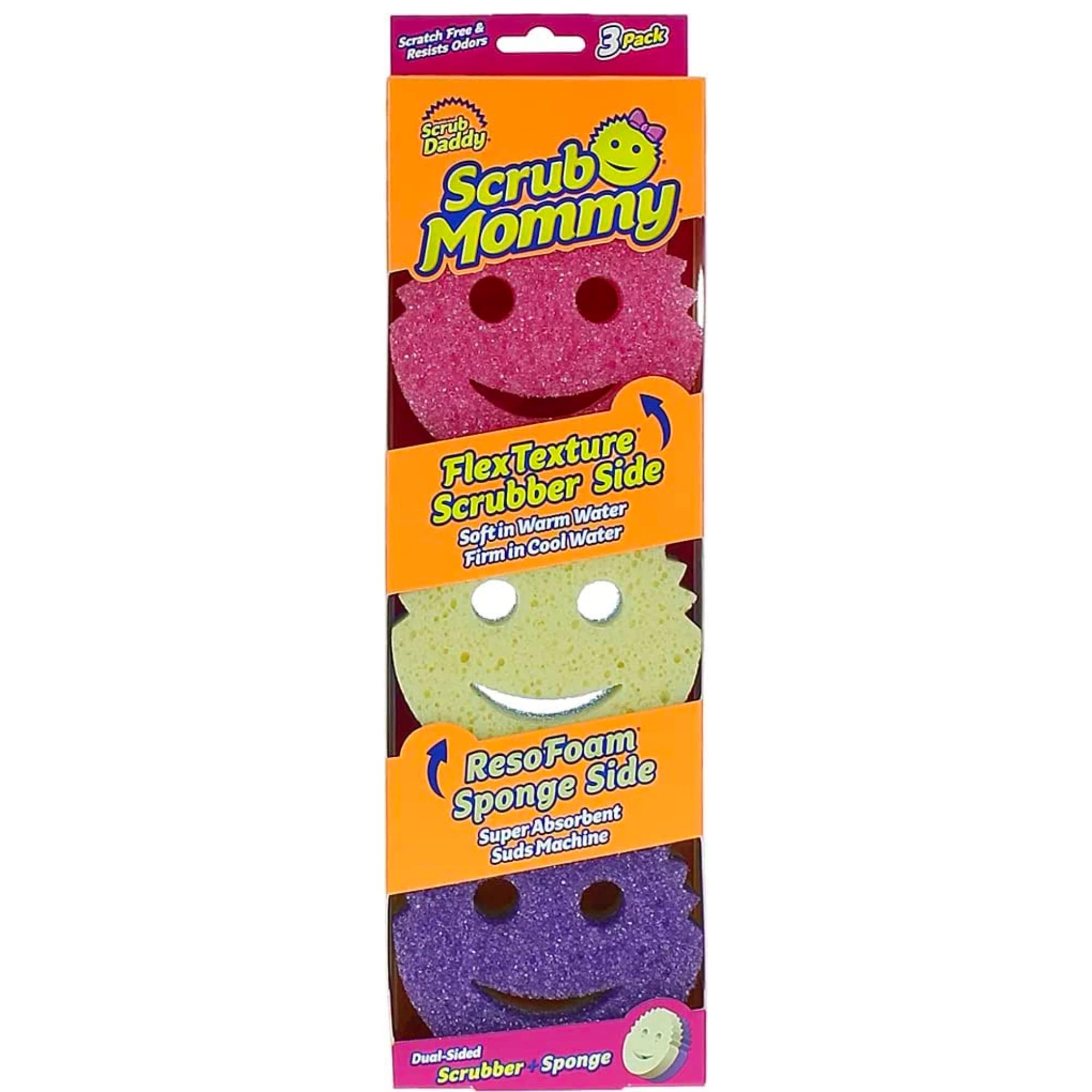 Scrub Daddy Scrub Mommy - Spugna Abrasiva Cucina 3 pz