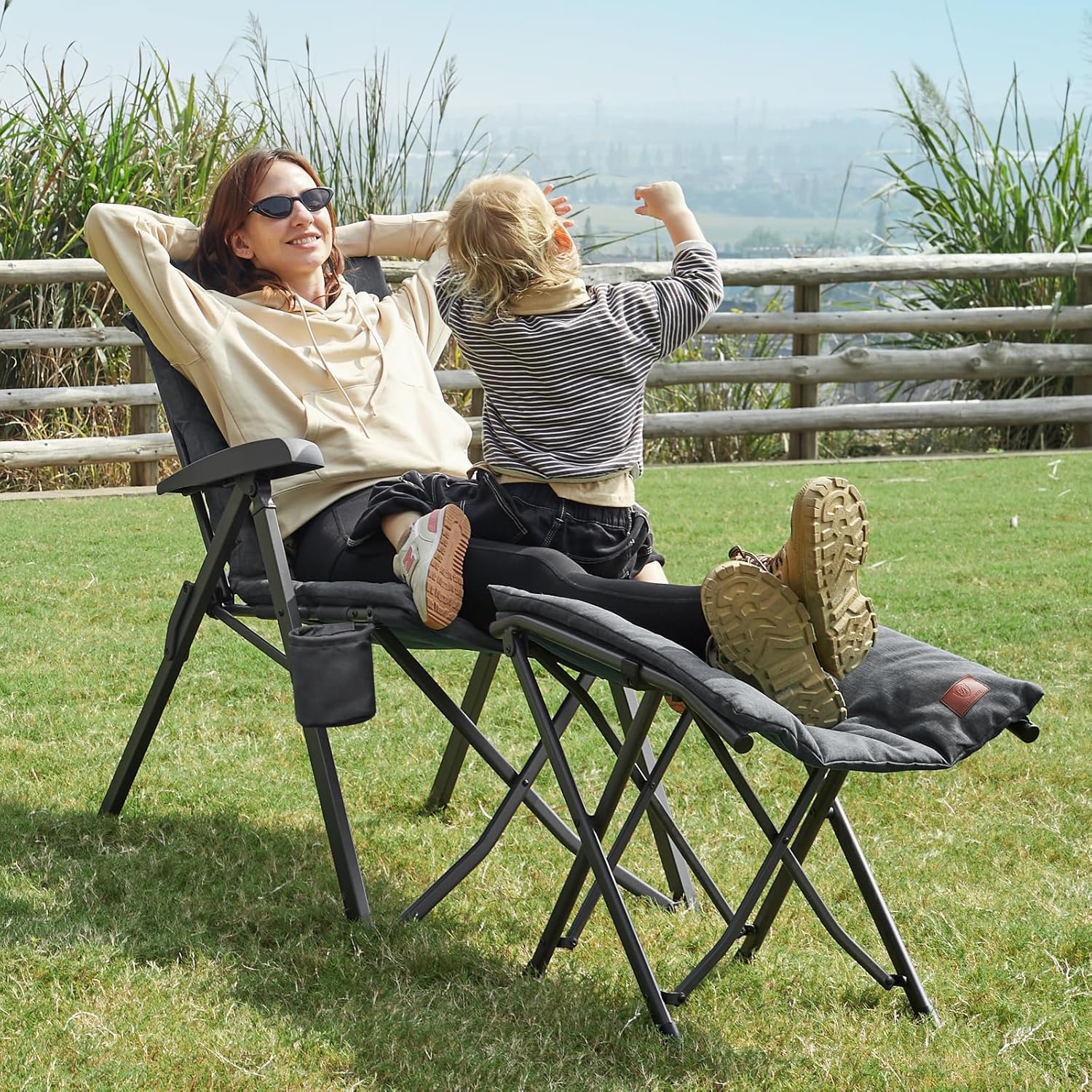 Ever Advanced Poggiapiedi da Campeggio Pieghevole - immagine 2