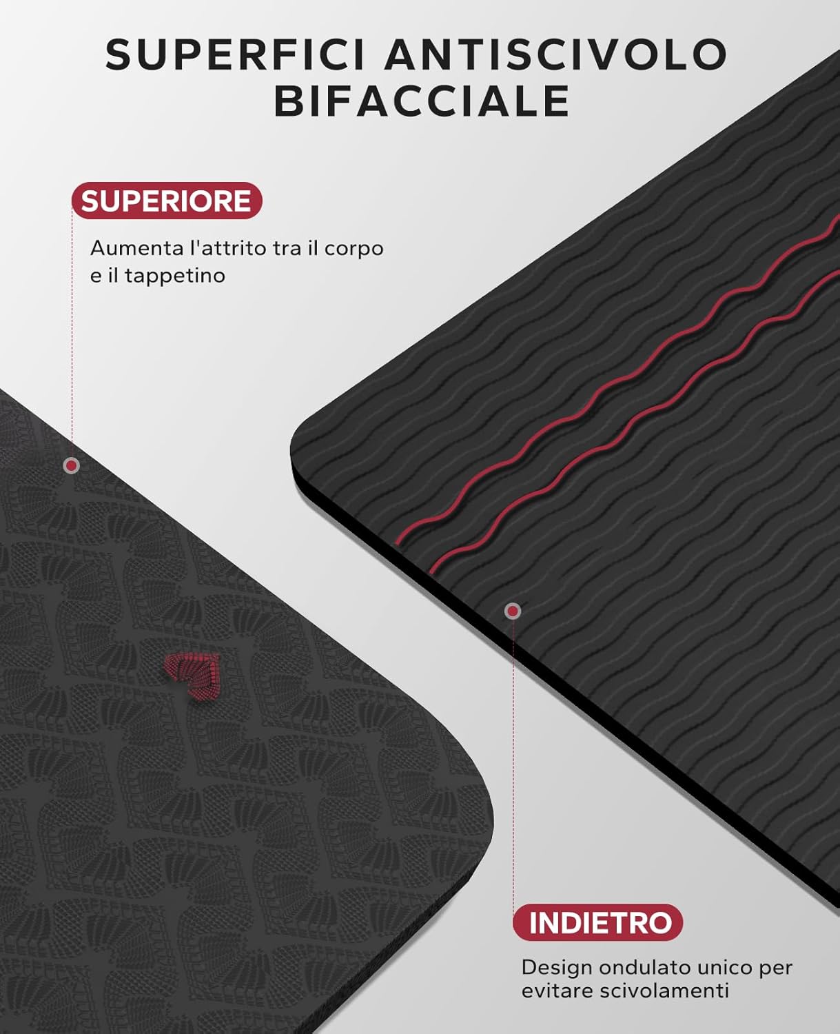 Hapbear Tappetino Yoga Grande Antiscivolo Professionale - immagine 3