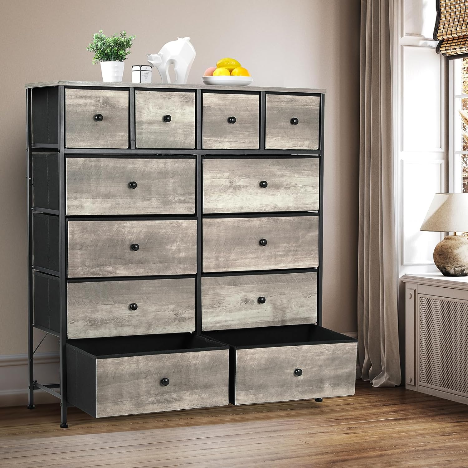 Cassettiera in Tessuto con 12 Cassetti - immagine 7