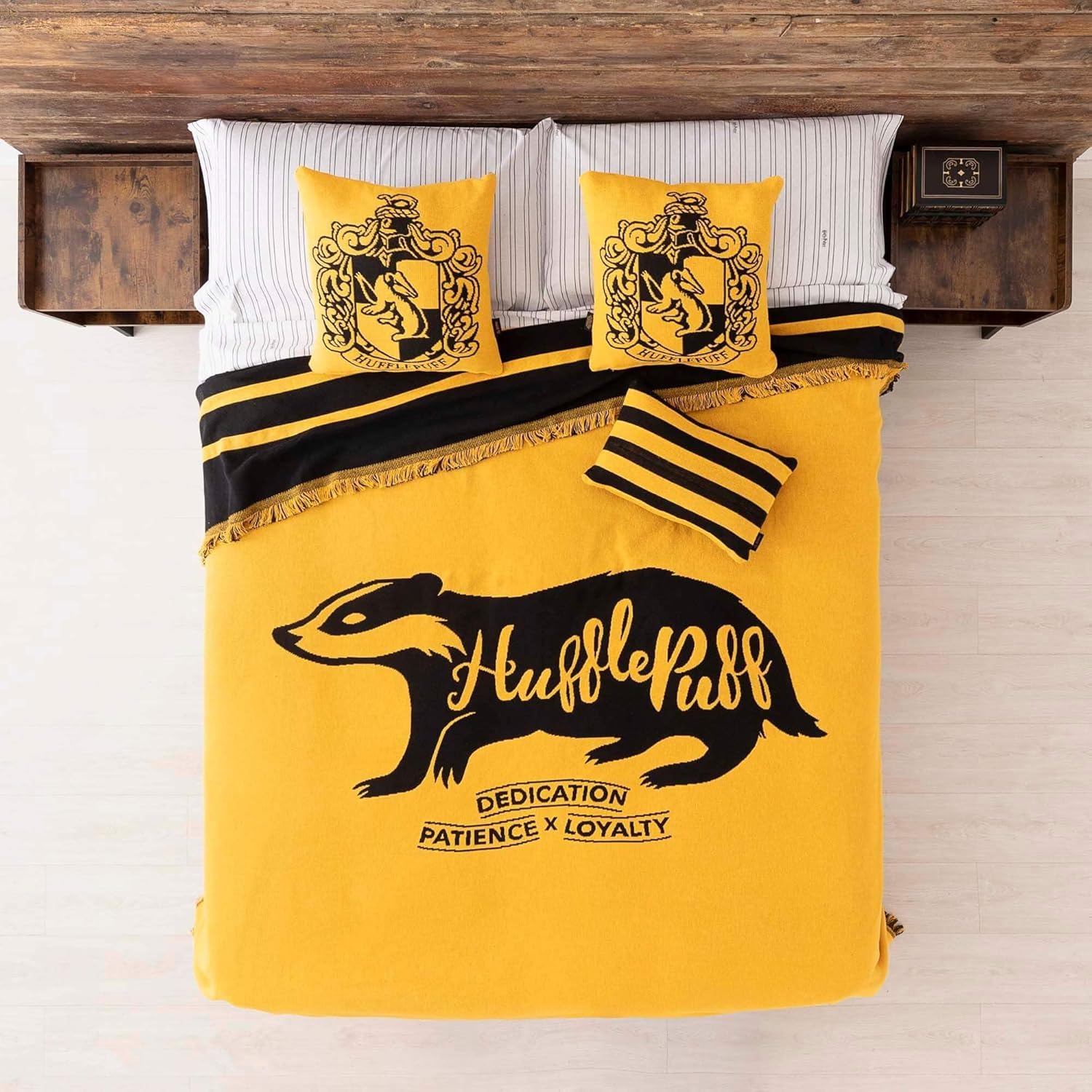 MANTA JAQUARD 180X240 HUFFLEPUFF VALUES - immagine 1