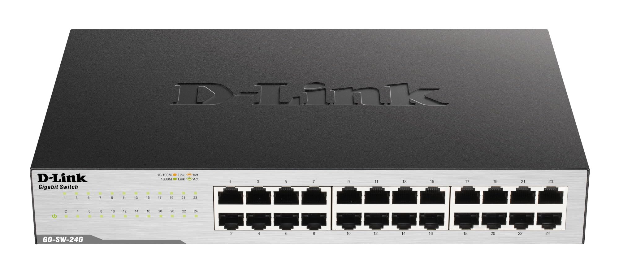 D-Link GO-SW-16G Gigabit Easy Ethernet Gigabit Desktop Switch, nero