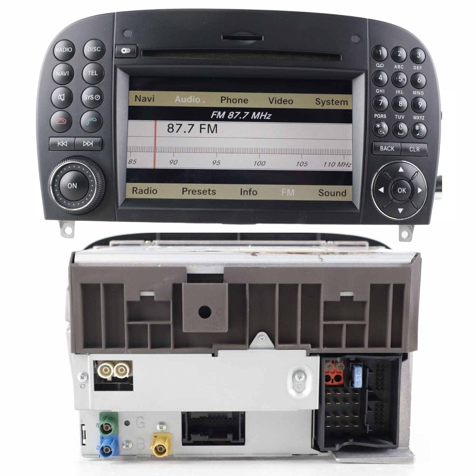 Navigatore GPS AHD 7'' Autoradio CarPlay Android per Mercedes