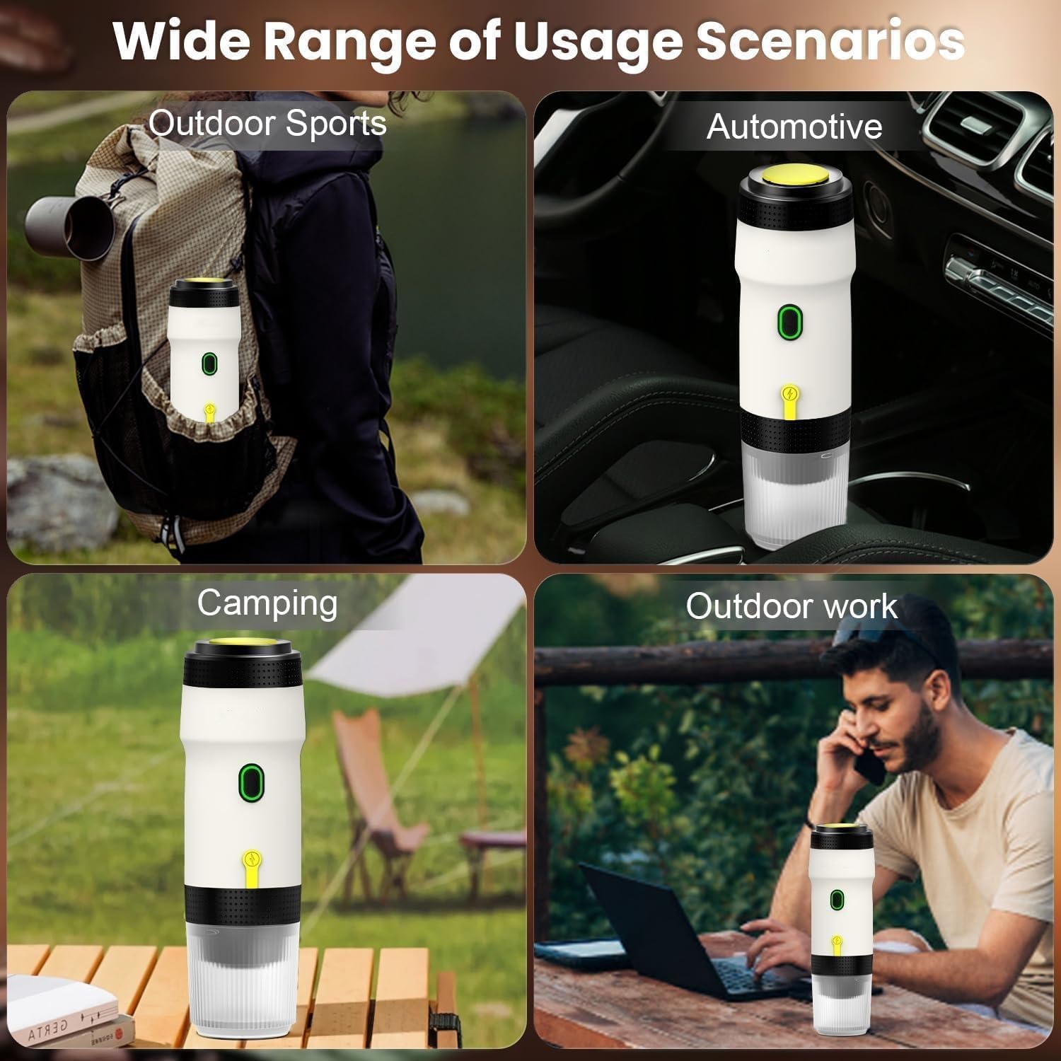 Sonhomay Mini Macchina Caffè Espresso Portatile 15 Bar - immagine 5