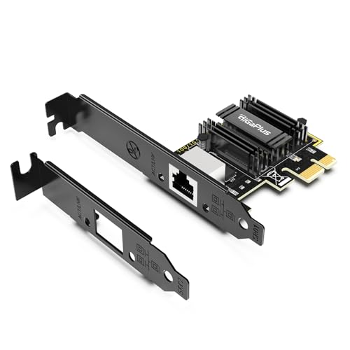 Scheda di rete PCIe GiGaPlus 5Gb con controller Realtek RTL8126, scheda di rete con porta RJ45 5Gbe, Supporto WOL, adattatore Ethernet Base-T 5Gb per Windows 10/11/Windows Server/Linux