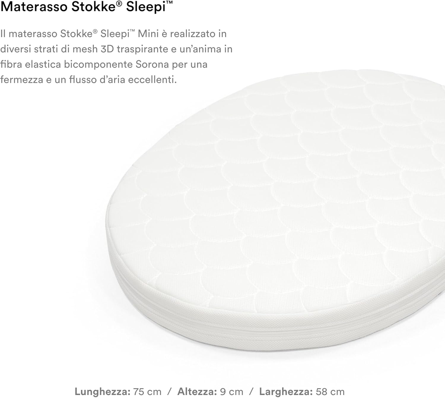 Stokke Materasso Sleepi Mini, Bianco - immagine 3