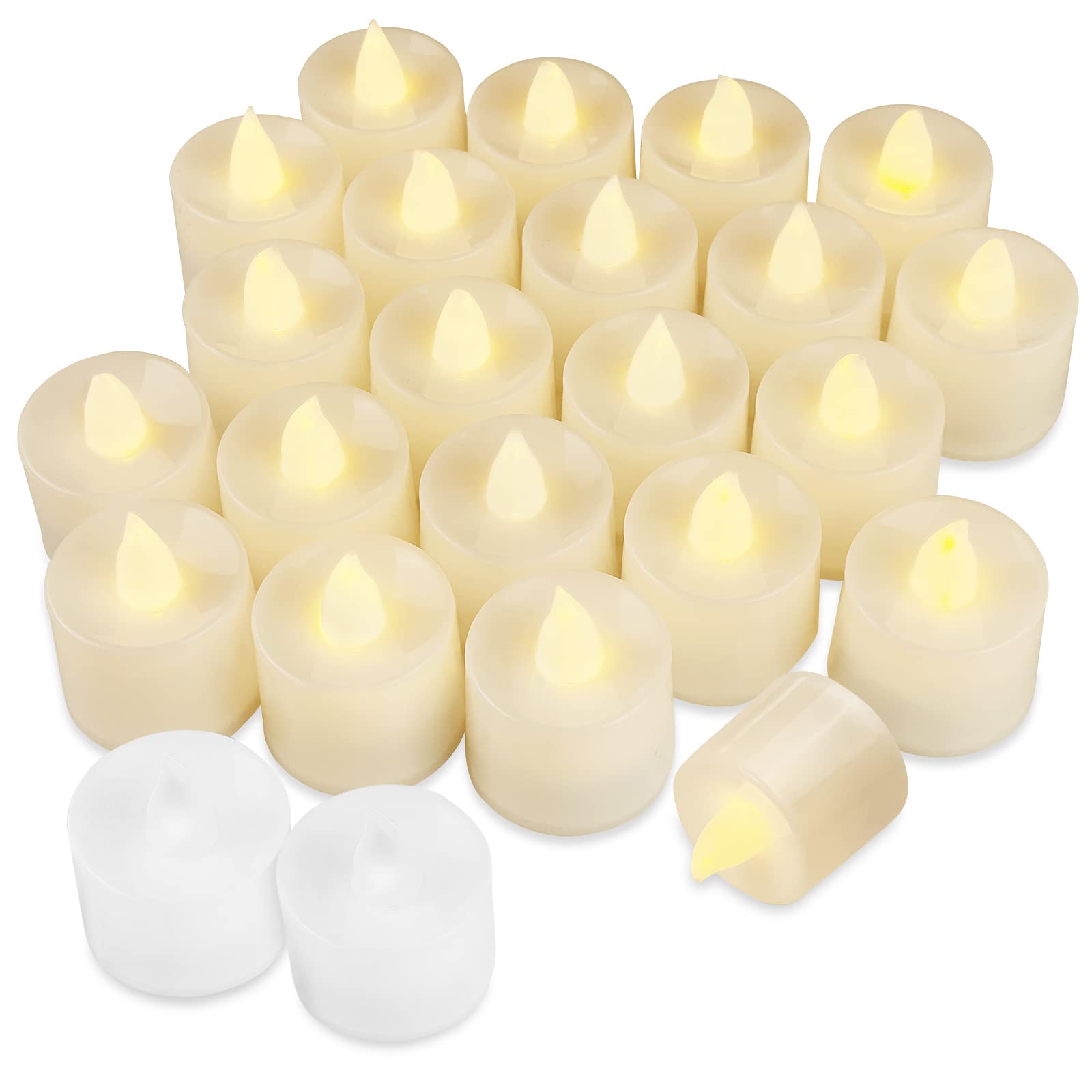 Firschoie 24 Candele LED Realistiche a Batteria