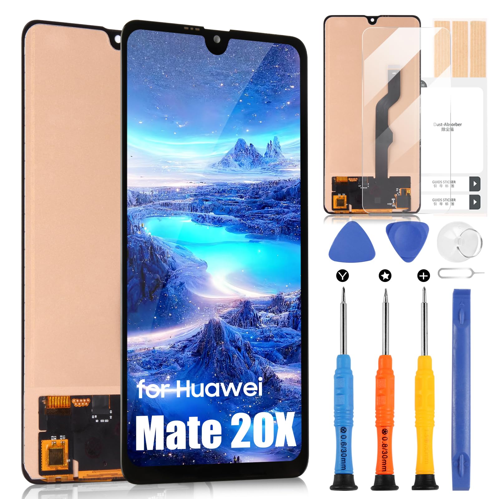 Schermo LCD per Huawei Mate 20 X Nero