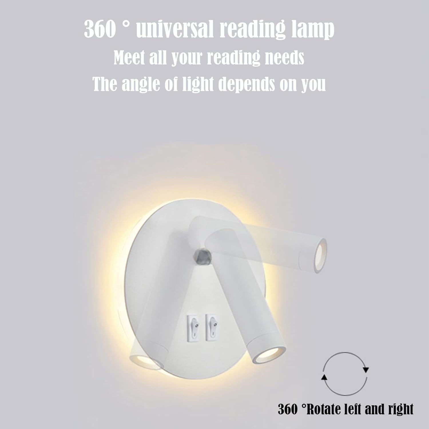 Lampada da Parete a LED 12W 3000K, Nera (2PCS) - immagine 3