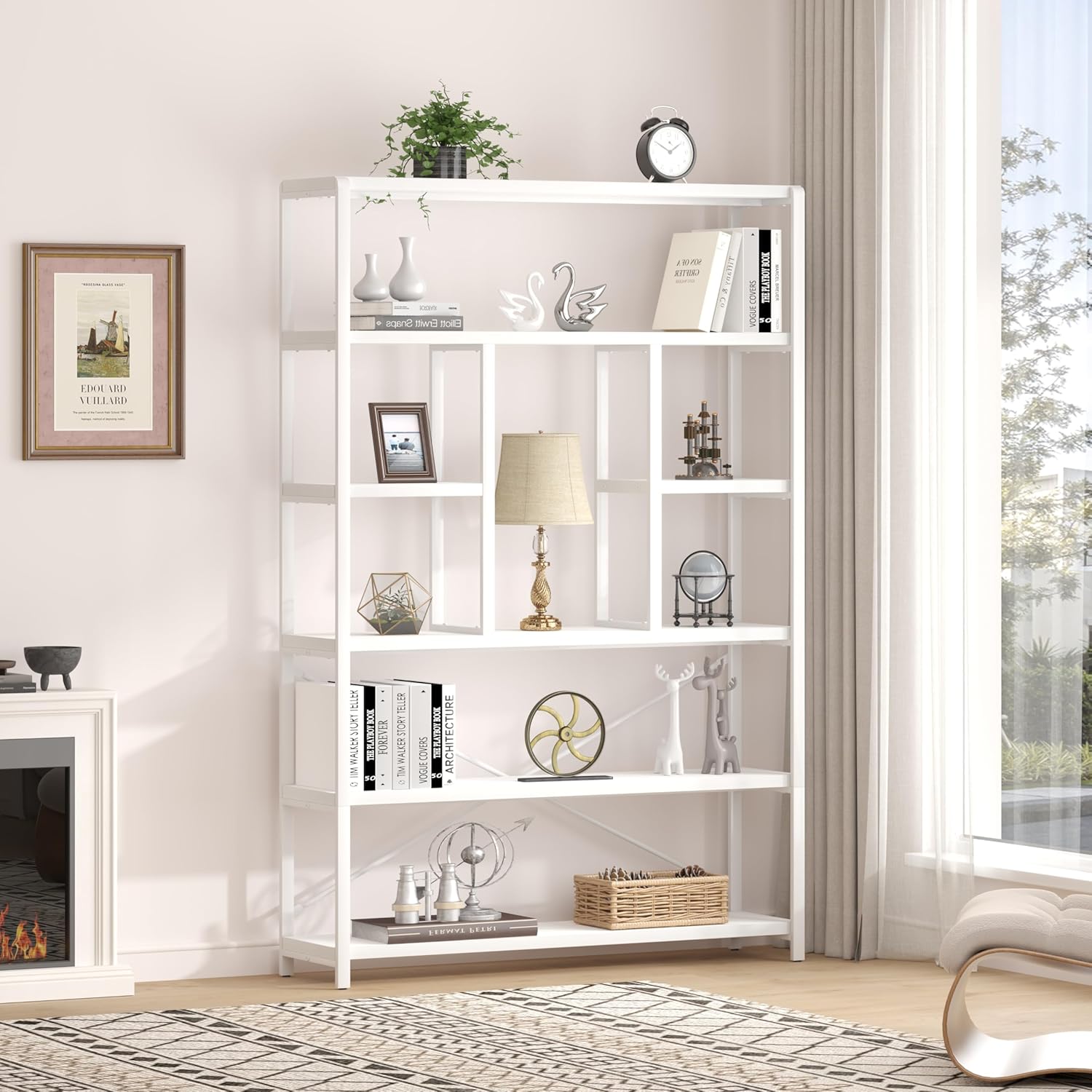 Lvb Libreria 6 Livelli Grande, Bianca