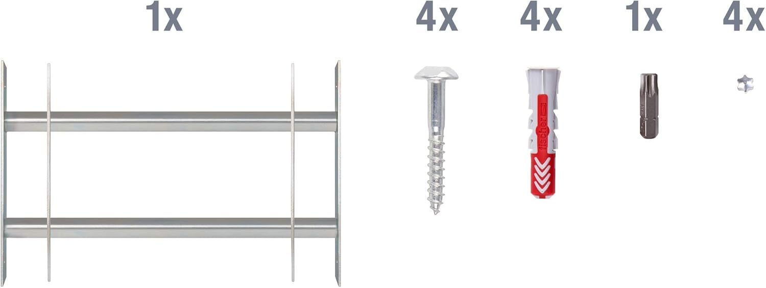 Alberts Inferriata Finestre Secorino Basic 300x500-650mm - immagine 2