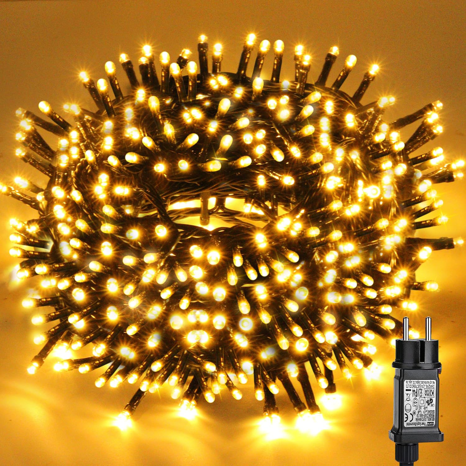 Luci Albero di Natale 30M 300LED Esterno, Collegabile
