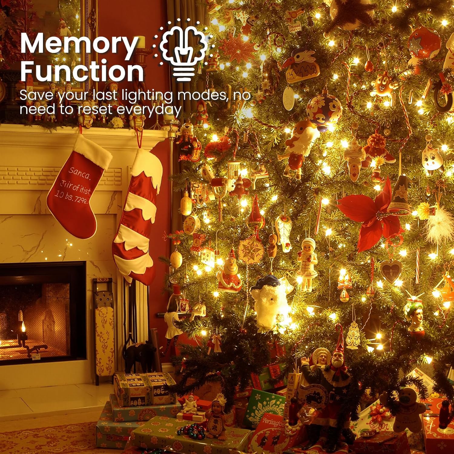 Luci Albero di Natale 30M 300LED Esterno, Collegabile - immagine 7