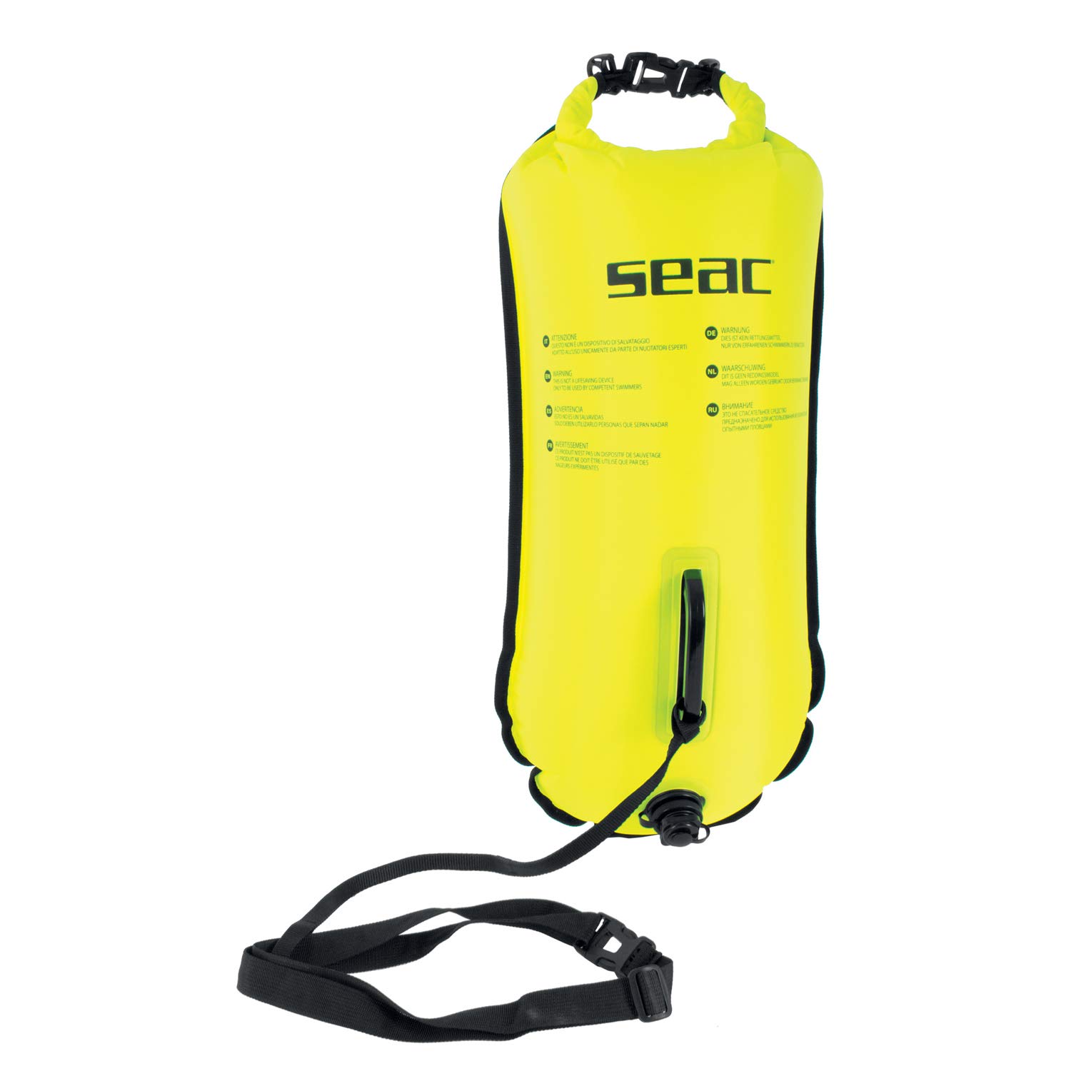 Seac Safe Dry - Boa Gonfiabile da Nuoto 28 lt, Giallo