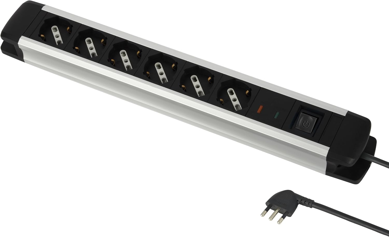 Electraline 61904 Multipresa Alu-Line 6 Posti 2M - immagine 1