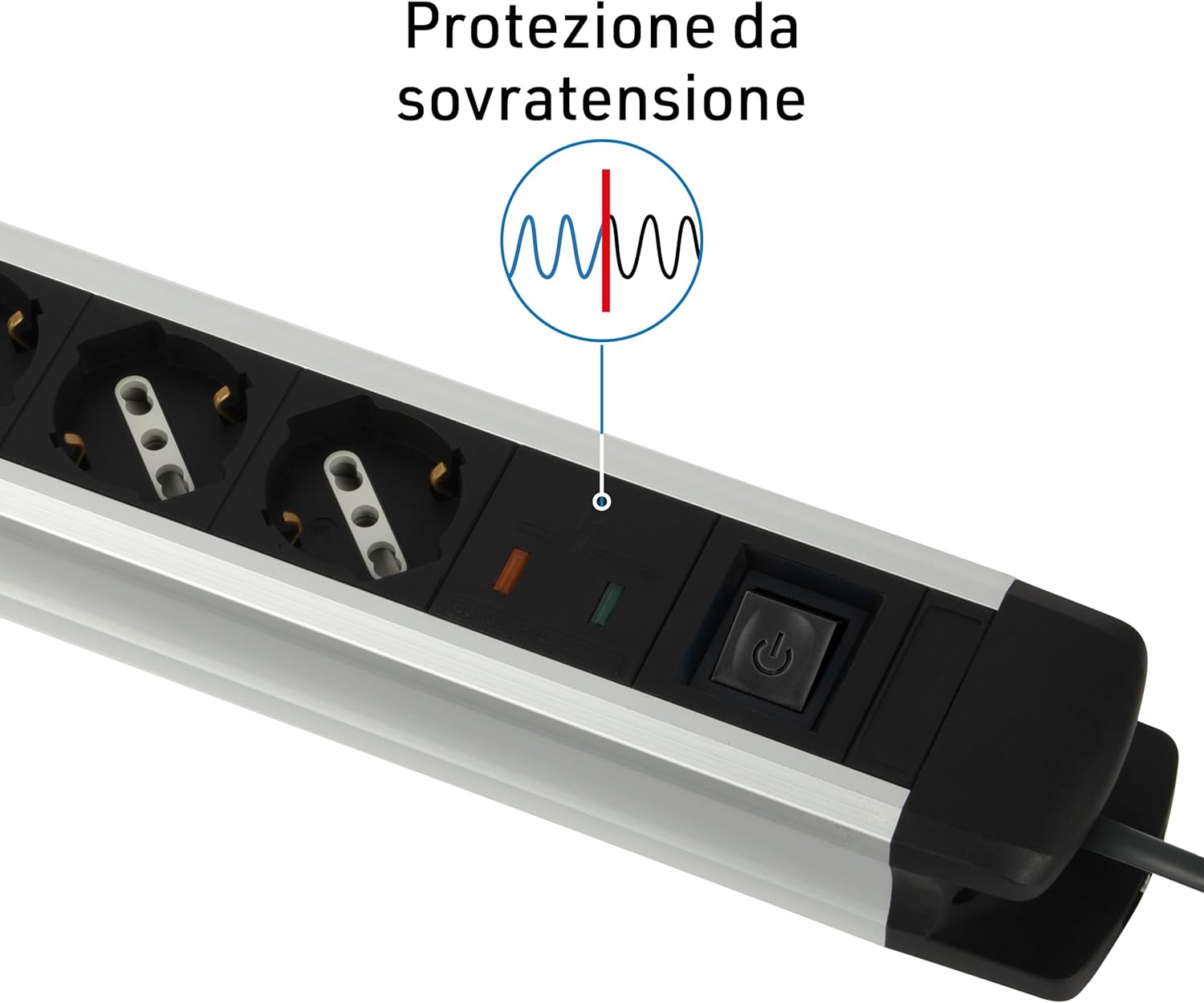 Electraline 61904 Multipresa Alu-Line 6 Posti 2M - immagine 6