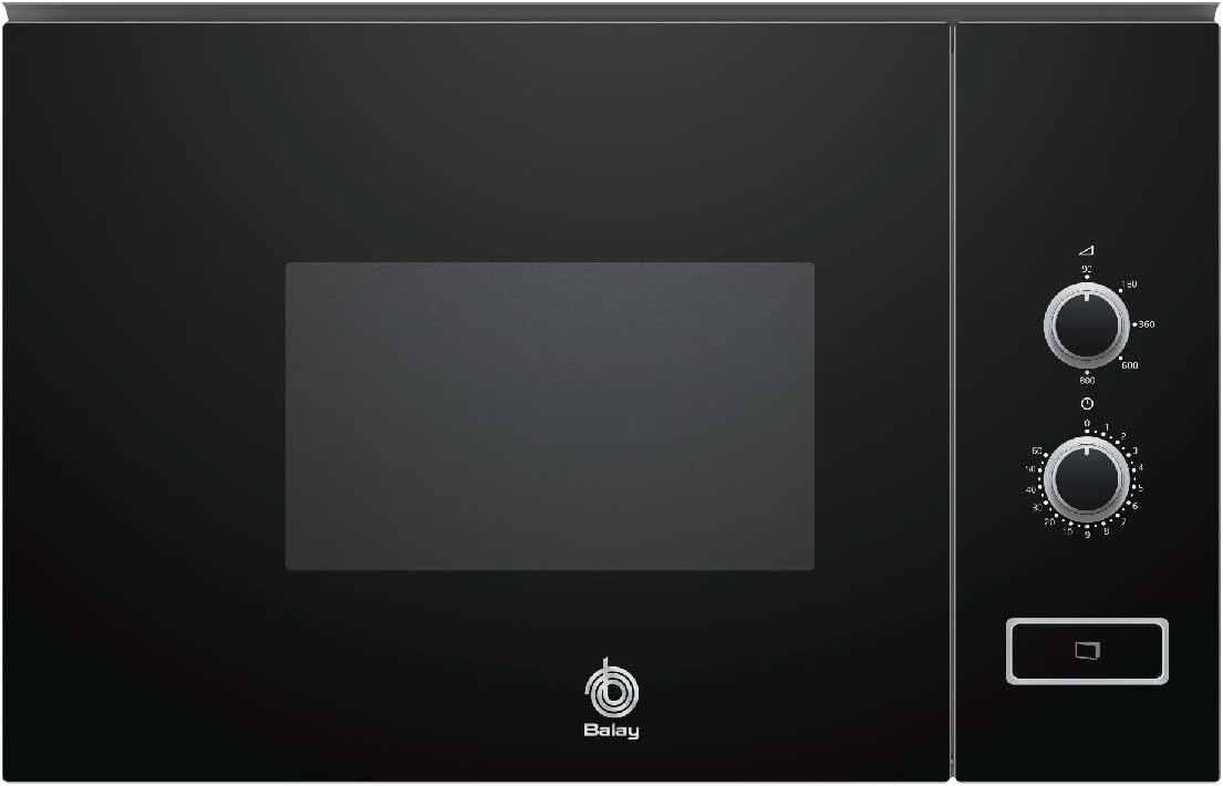 Balay - Microonde Integrabile 38cm, Vetro Nero