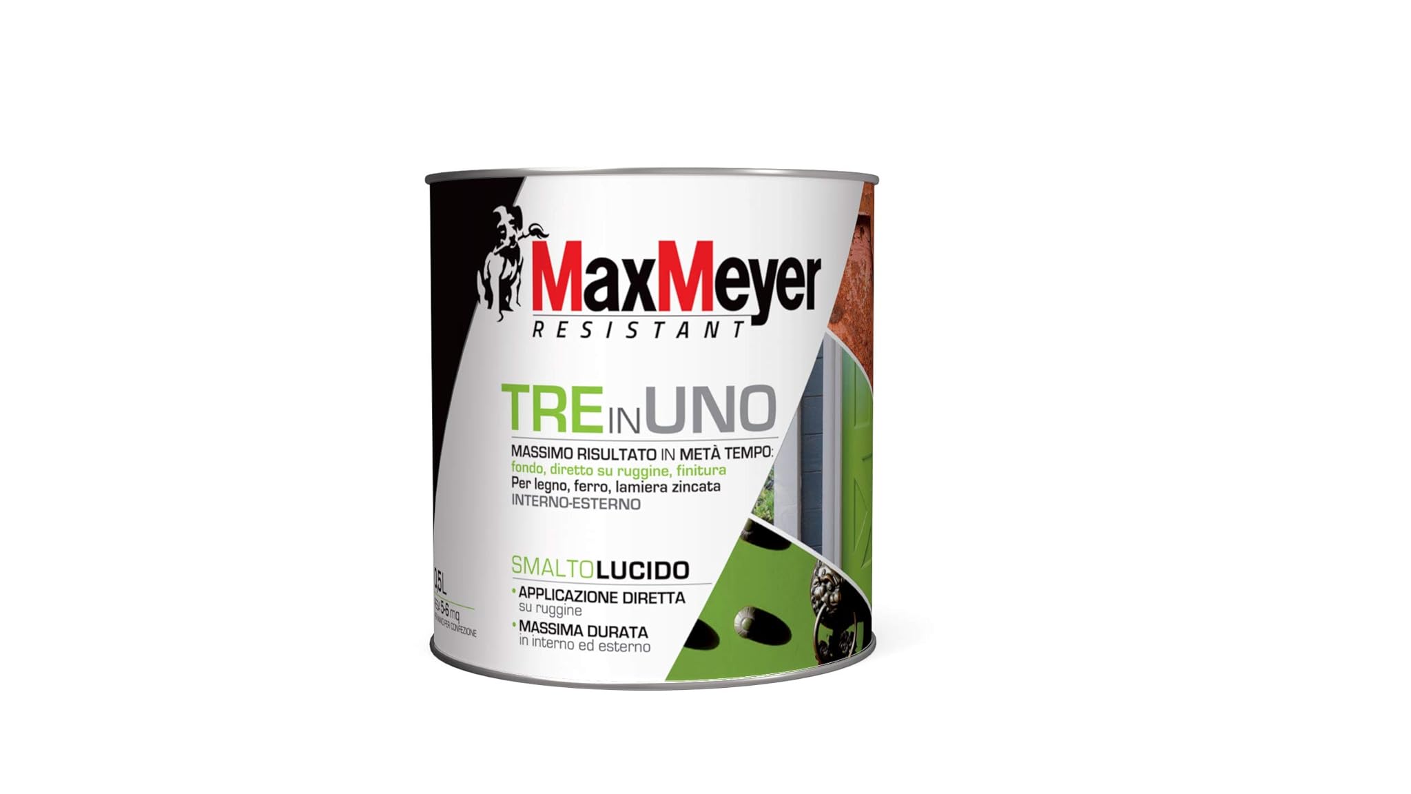 MaxMeyer Smalto 3 in 1 Finitura Lucida Rosso 0,5 L