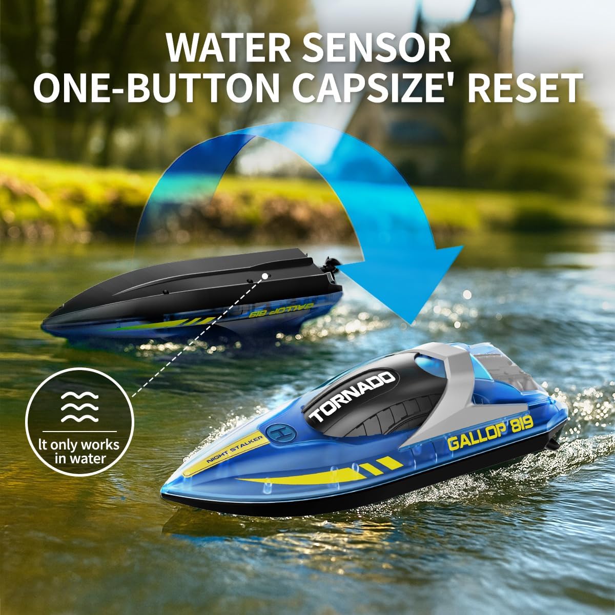 Set 2 Barche Telecomandate Impermeabili 2,4 GHz - immagine 5