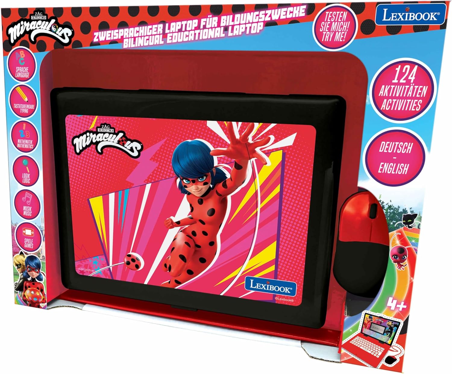 Lexibook Miraculous Ladybug - Laptop Bilingue Didattico - immagine 2