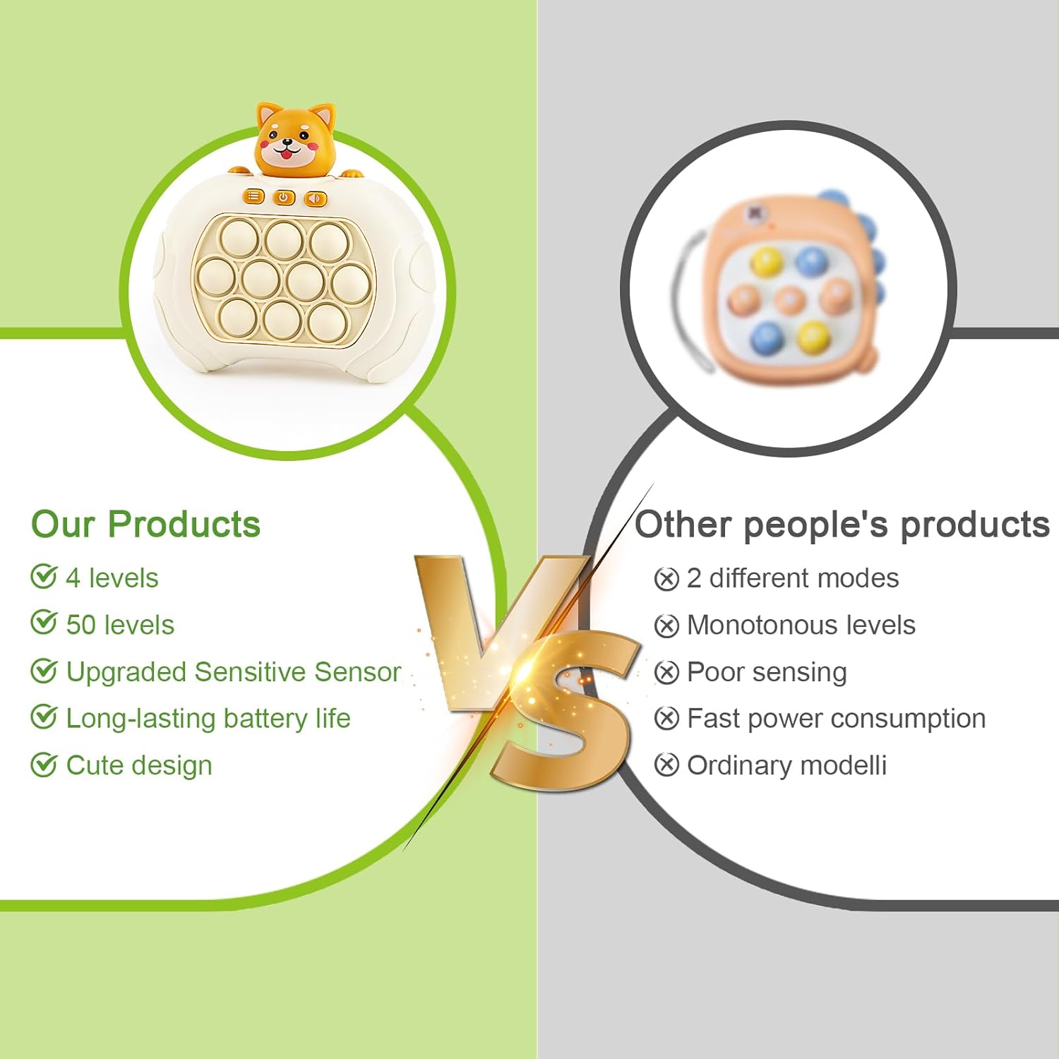 MXTIMWAN Pop It Elettronico - Gioco Quick Push - immagine 6