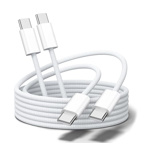 Cavo USB C to USB C 60W PD 3A 1M (2 Pezzi), Bianco