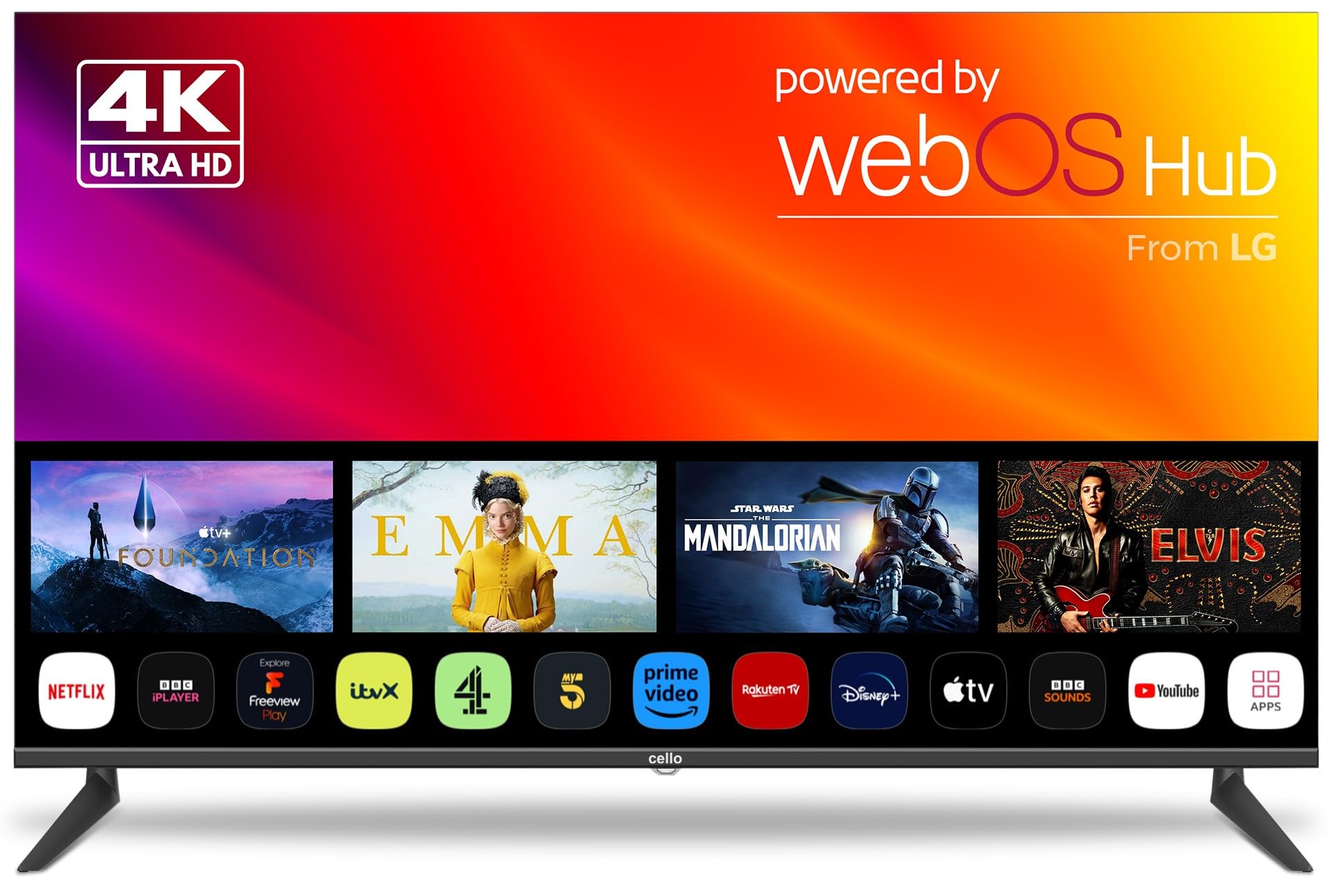Cello Smart TV 50" LG WebOS HD Ready