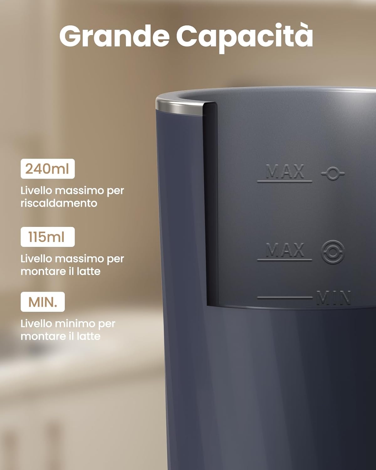 Simpletaste Montalatte Elettrico 4 in 1 Automatico - immagine 4