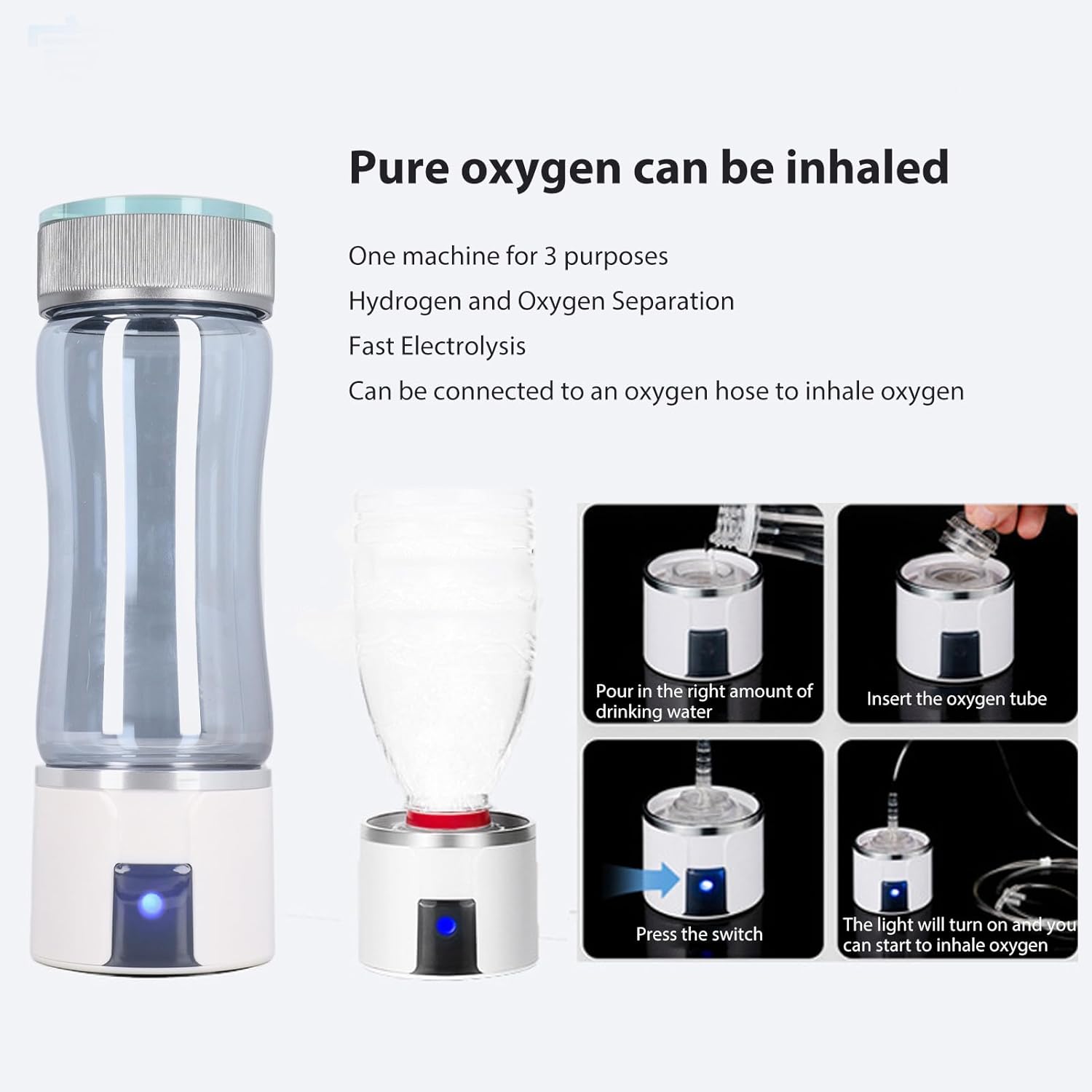 Liebewh Macchina Ionizzatore Acqua Idrogeno 3000PPB 300ml - immagine 5