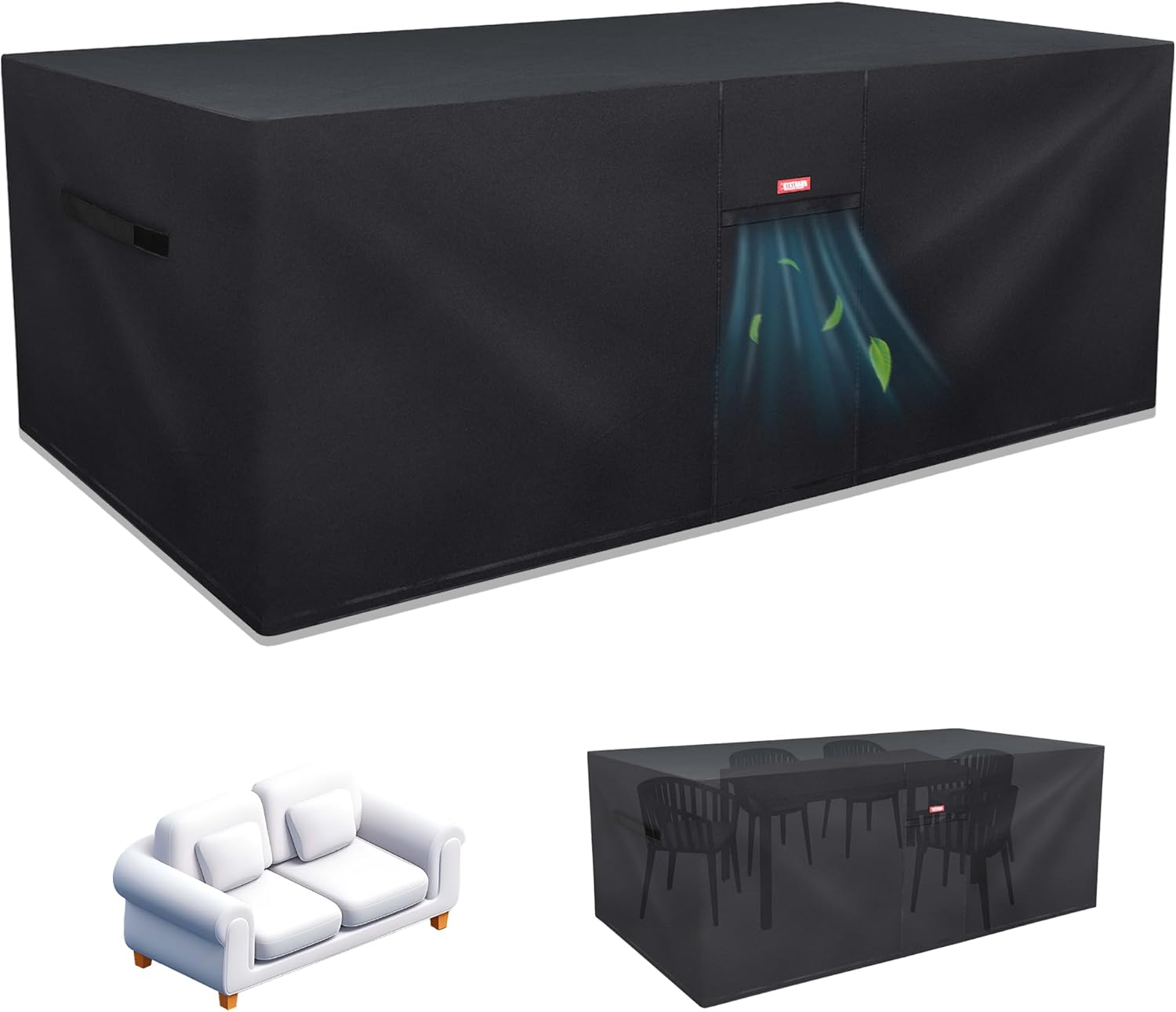 Telo Copertura Mobili Giardino Oxford 600D 180x120x75cm - immagine 1