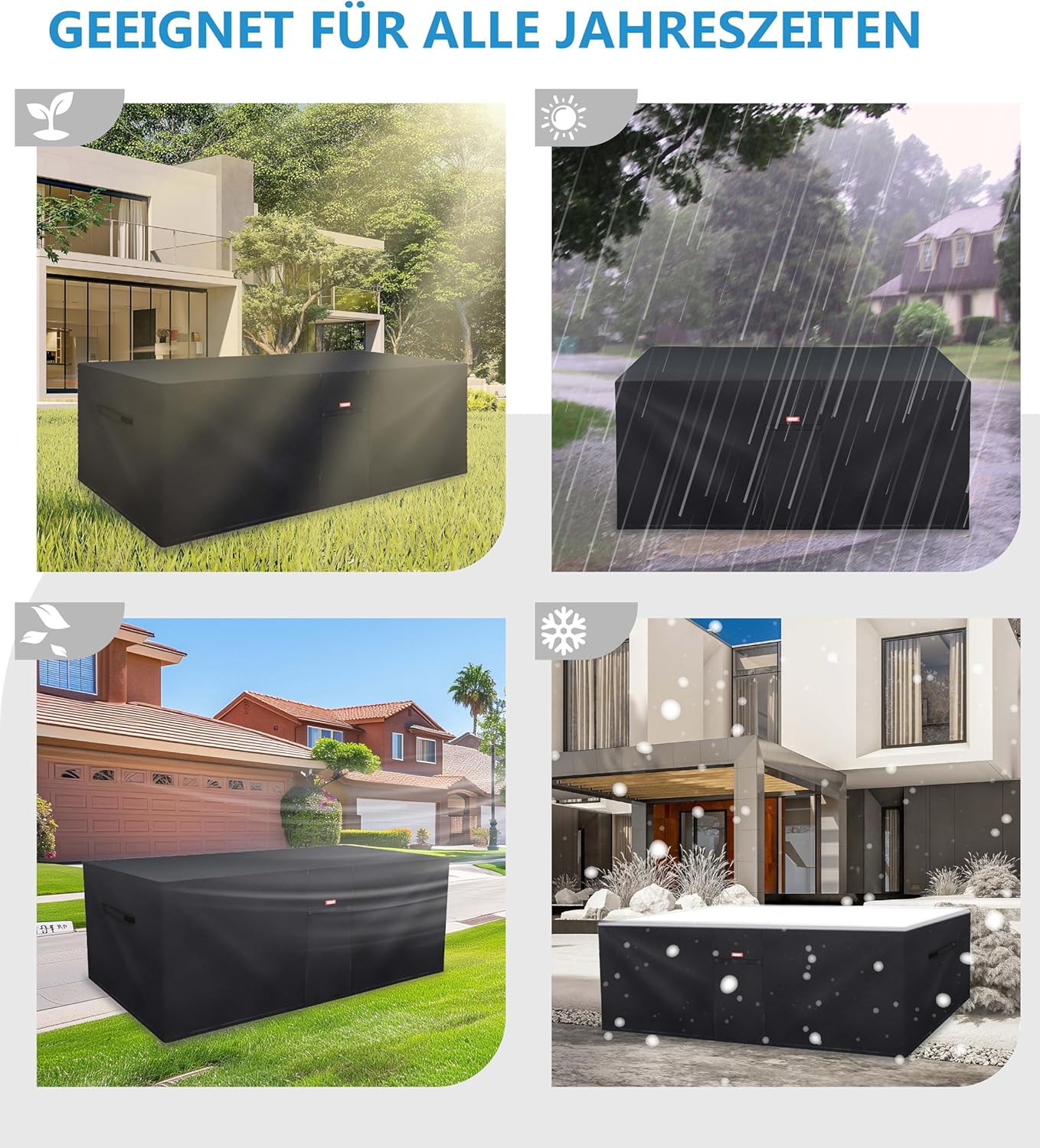 Telo Copertura Mobili Giardino Oxford 600D 180x120x75cm - immagine 5