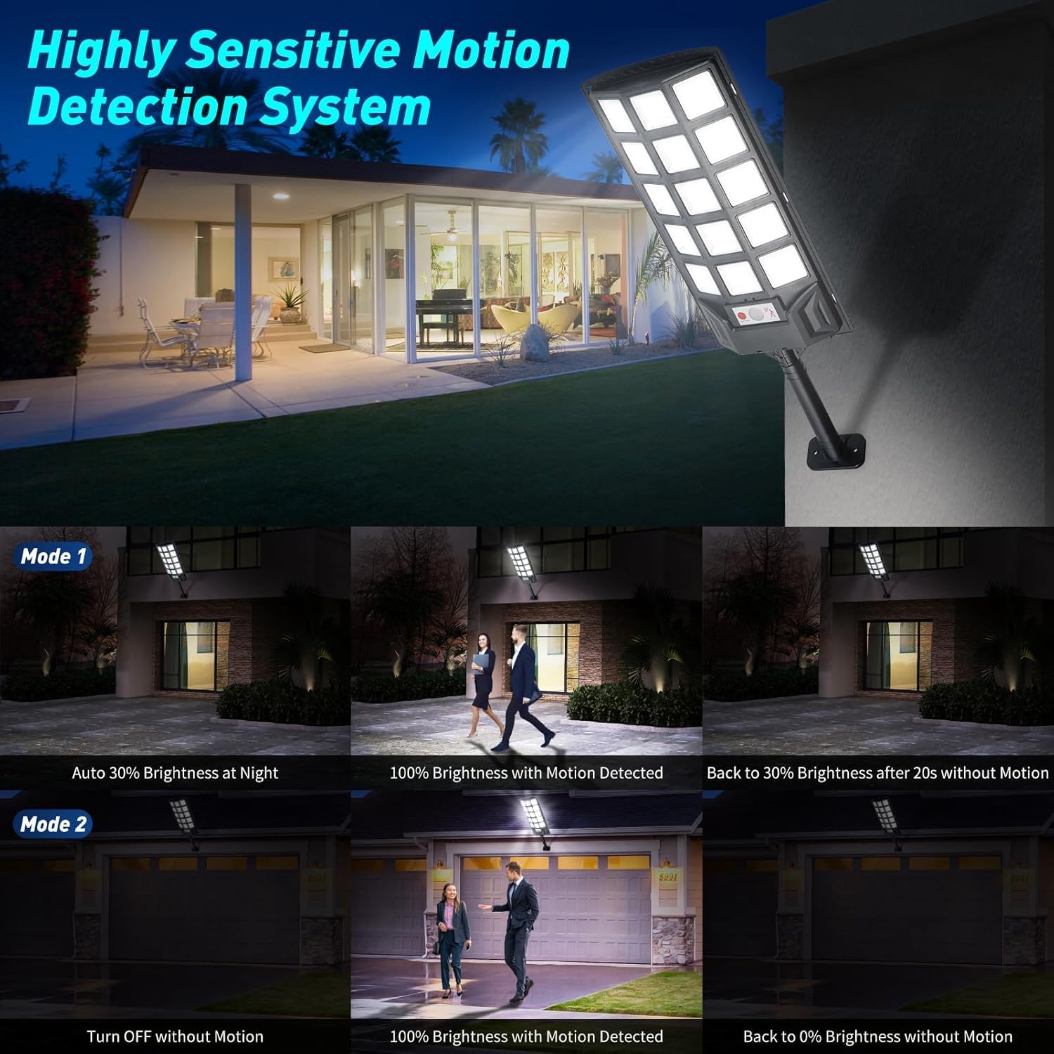 Sendale Lampade Solari 500W Esterno con Telecomando - immagine 6