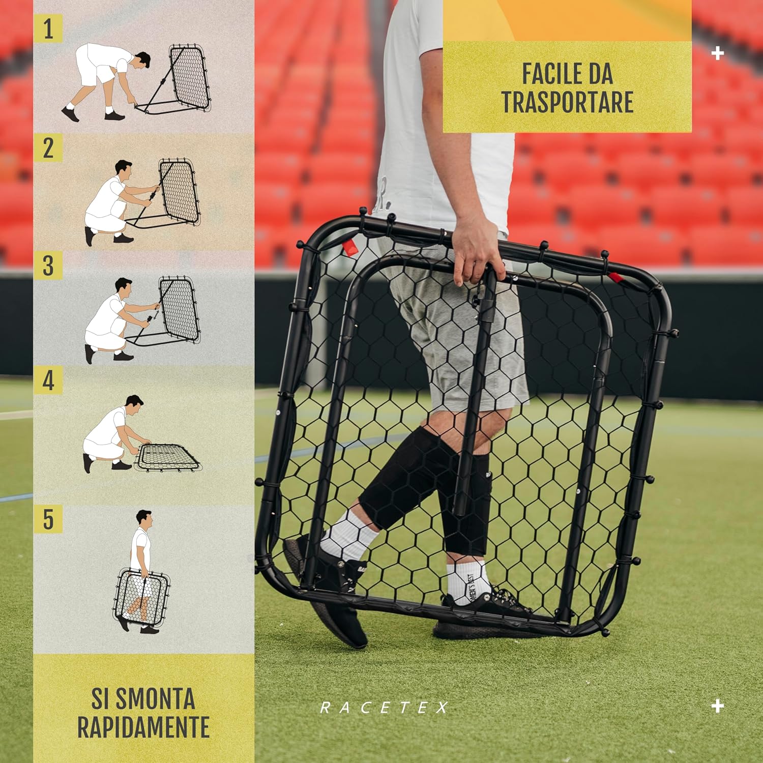 Racetex Rimbalzo per Calcio per Bambini - immagine 5