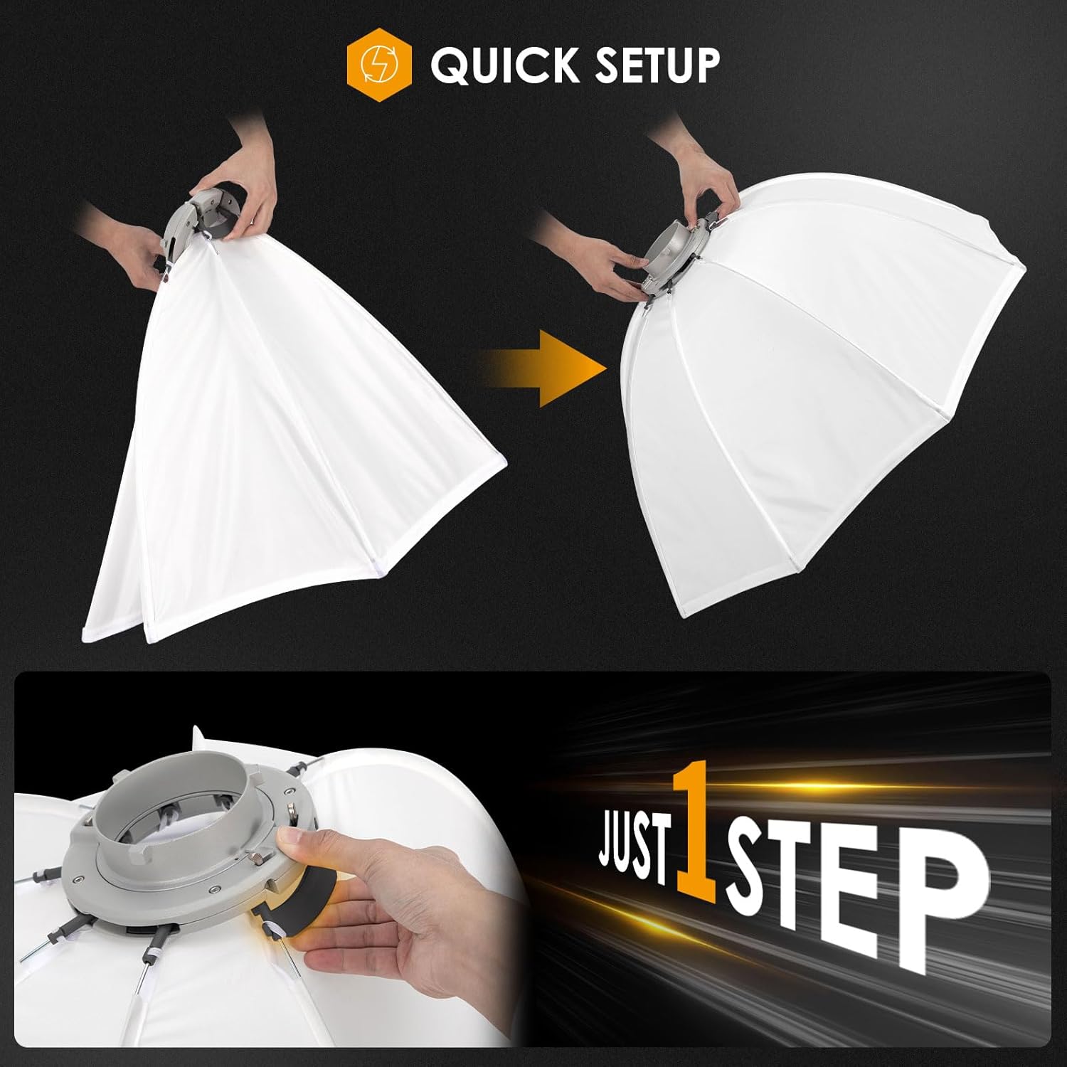 Tarion Softbox Fotografico Bowens per Studio 65cm - immagine 2