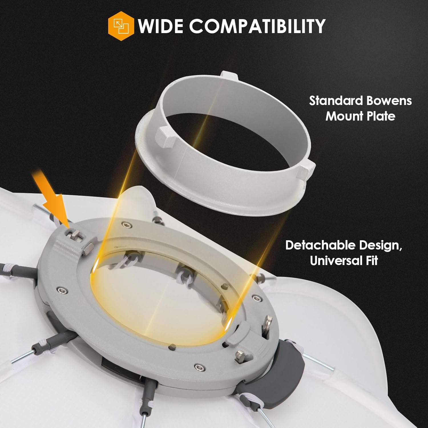 Tarion Softbox Fotografico Bowens per Studio 65cm - immagine 3