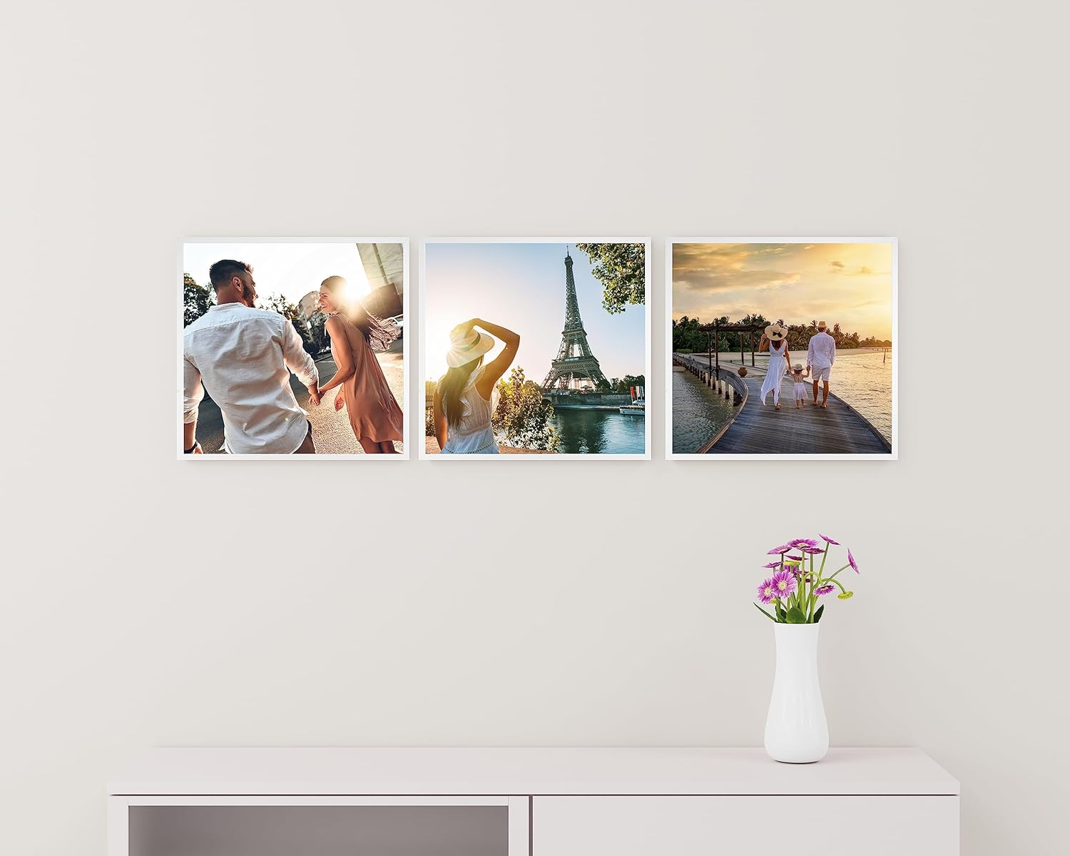 Cabbel Cornici 40x40 cm in Legno MDF Bianco (3 pz) - immagine 5