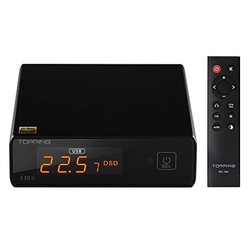 Topping E30 II HiFi DAC 2 x AK4493S, Nero