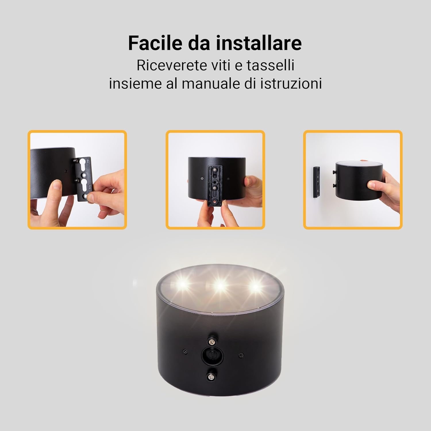 Proxinova Applique Solare da Esterno LED, 2 Unità - immagine 3