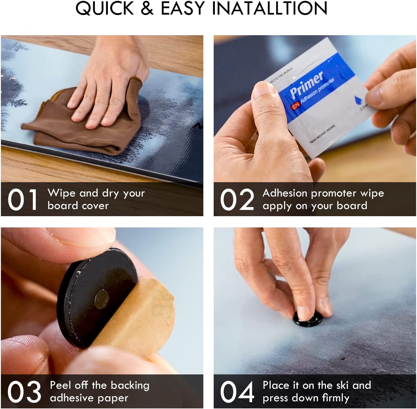 XCMAN 4 Layer-Cone Studs Snowboard Stomp Pad - 9pcs - immagine 7