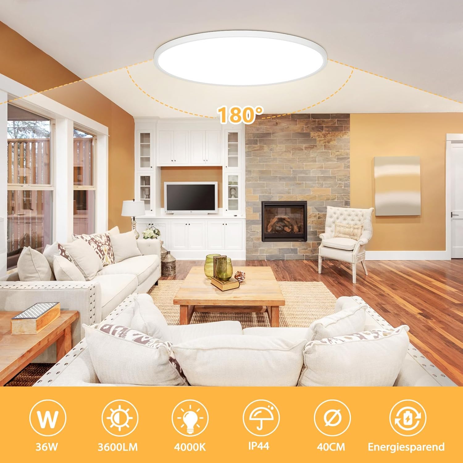 OUILA Plafoniera LED Soffitto - immagine 2