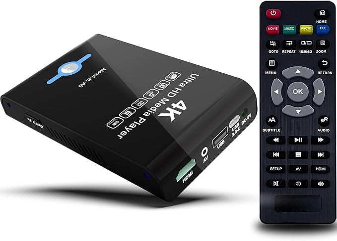 4K 60Hz UHD Media Player & HDD Enclosure 2-in-1