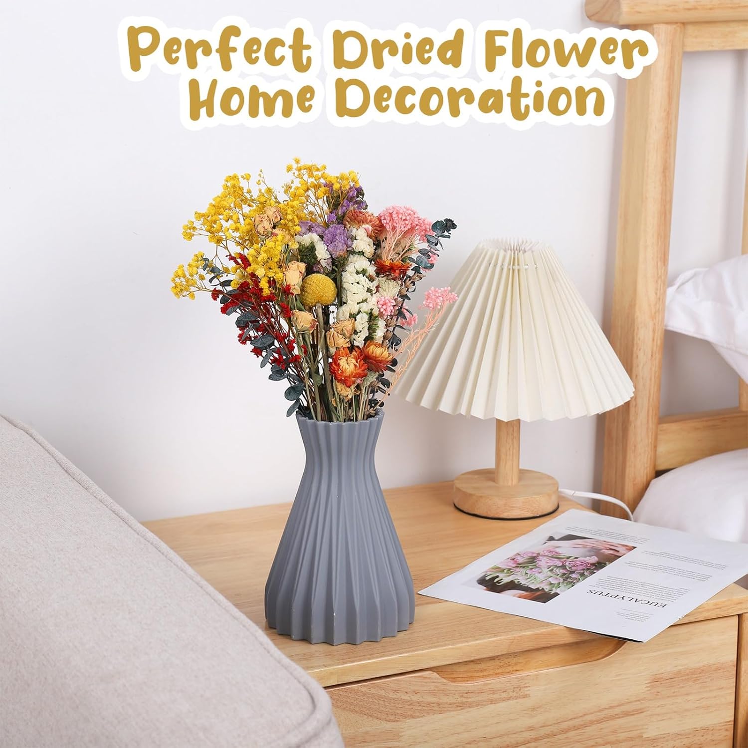 Halinuia 30 Pezzi Fiori Secchi Decorativi - immagine 4