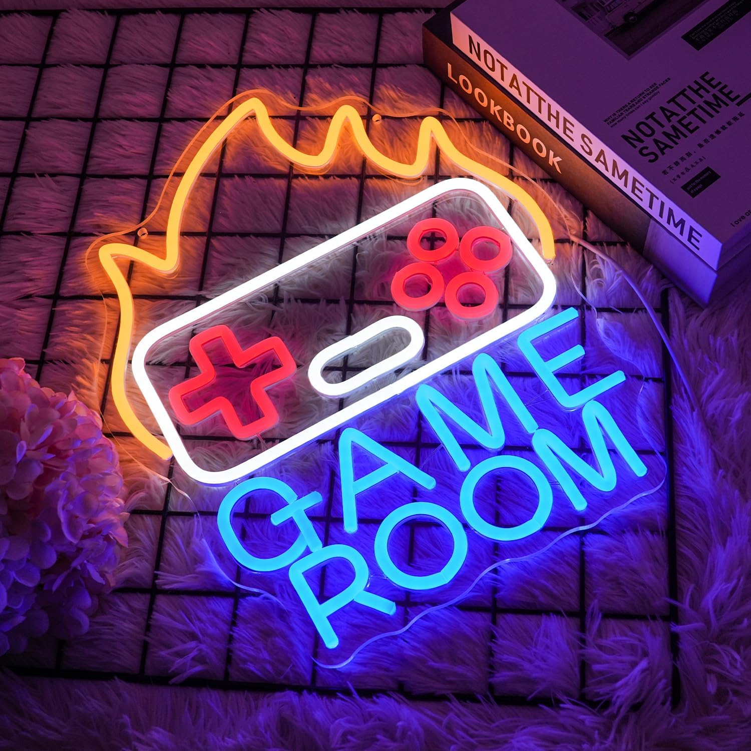 Lmsignly Insegna Neon Game Room LED, Blu - immagine 4