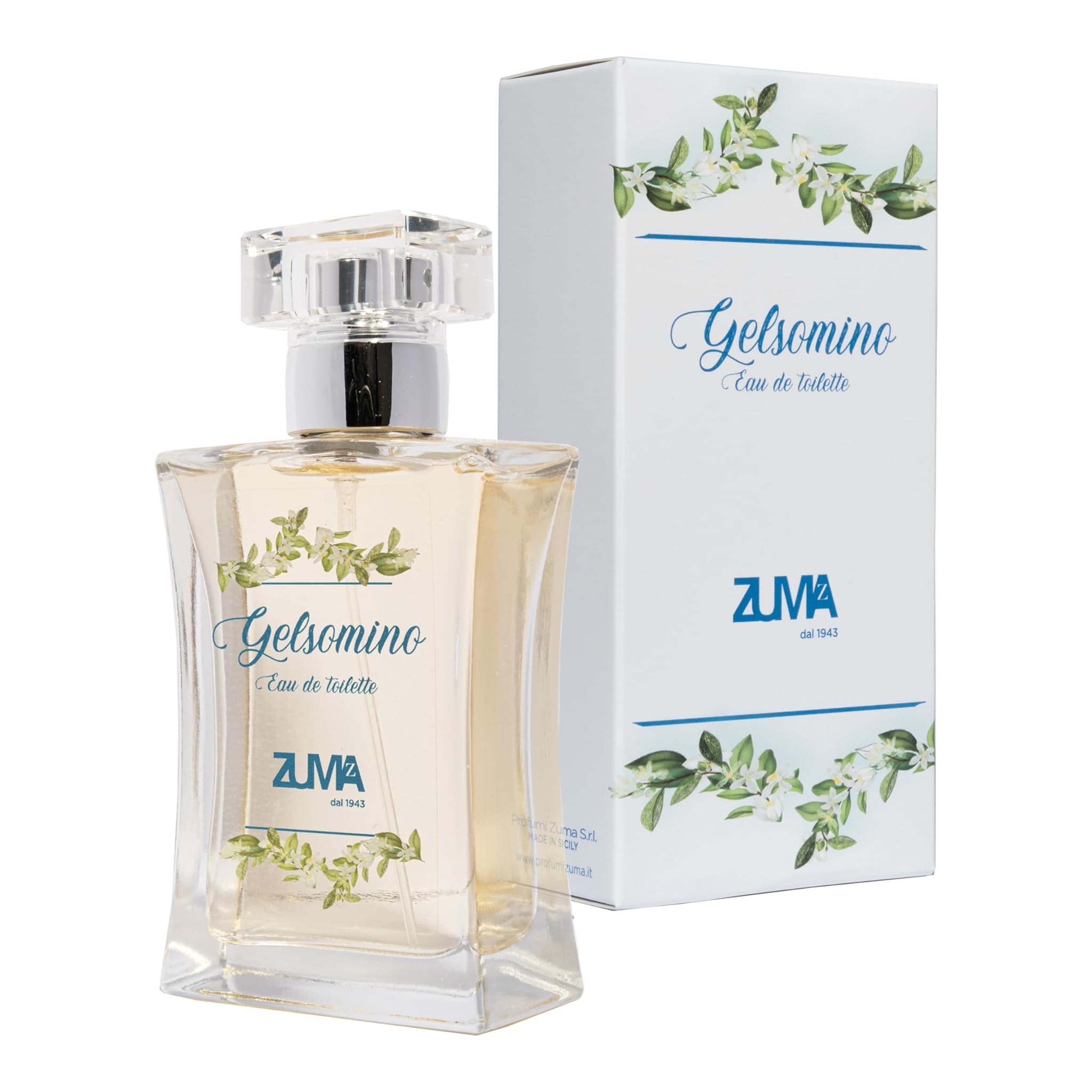 Profumi Zuma - Profumo Donna al Gelsomino - Eau de Toilette Donna Fragranza Floreale Spray - Made in Italy (Gelsomino 50 ml)