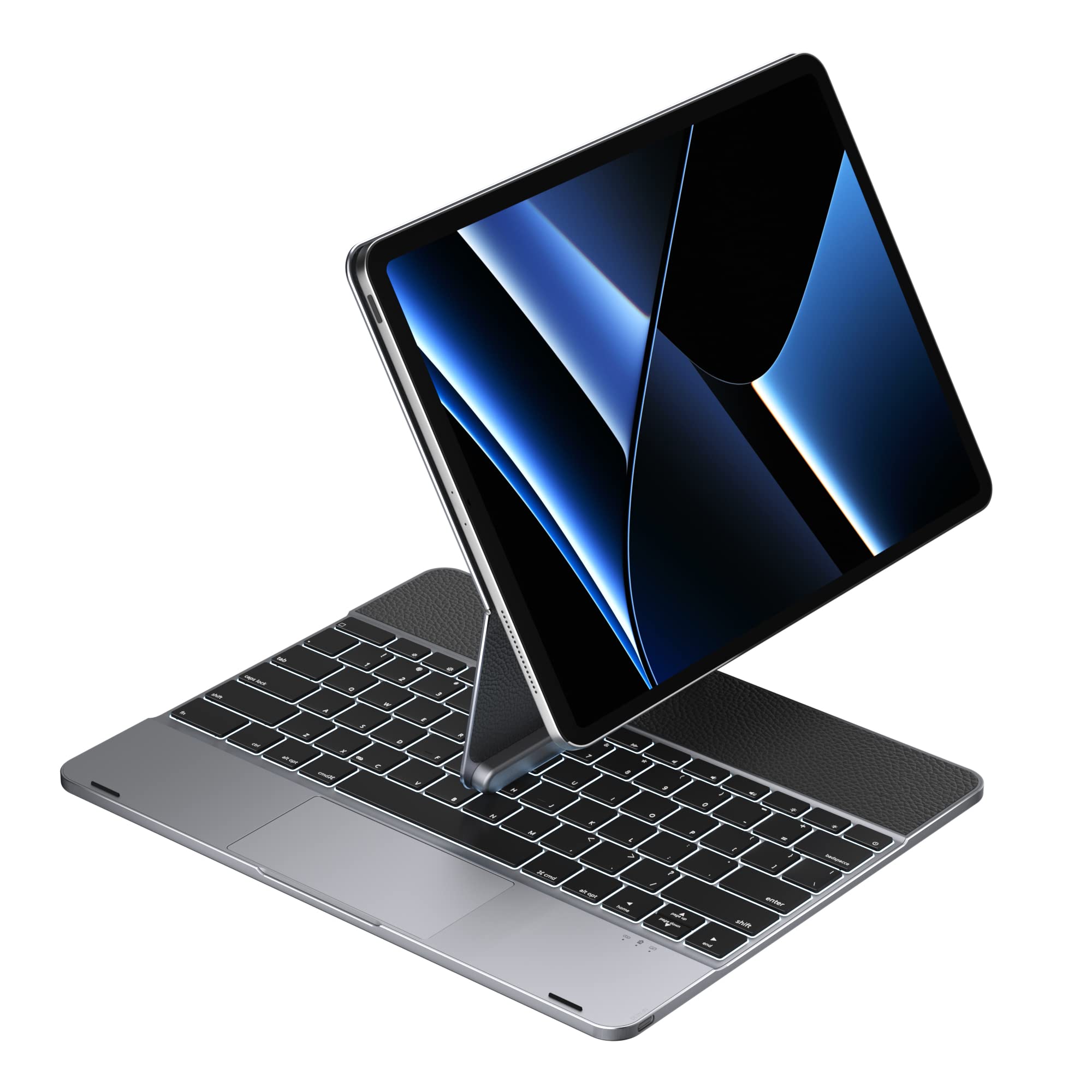 Doqo Cover Tastiera con Trackpad per iPad Pro (Alluminio)